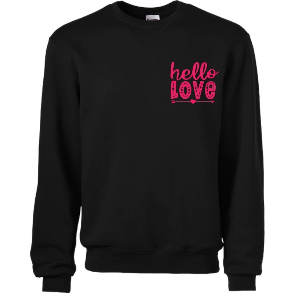 Hello Love crew neck pull over